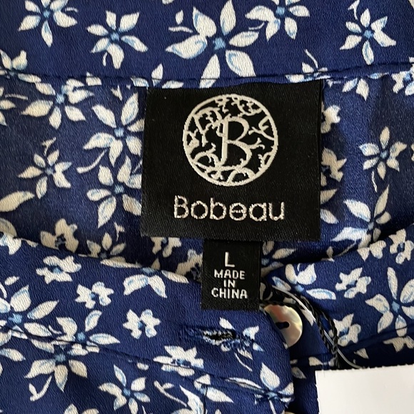 Bobeau Floral Long Sleeve Midi Dress. - Picture 10 of 12